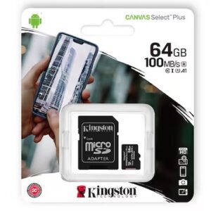 Memoria Micro SD 64GB Kingston 100MB/S