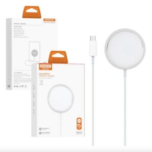 Cargador Magnetico Para Iphone Carga Rapida 15w Blanco - Sms-zb16 Blanco Compatible Con Magsafe 15w Type-c