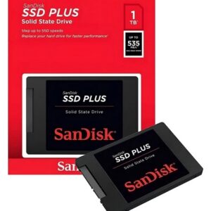 Disco Ssd Sandisk 1tb Plus 2.5 Sata Sdssda-1t00-g26 Color Negro