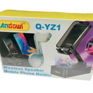 Soporte para celular metálico con bocina inalámbrica / Q-YZ1