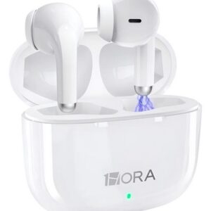 Audífonos In Ear Inalámbricos Bluetooth 5.3 1Hora Aut203 Color Blanco